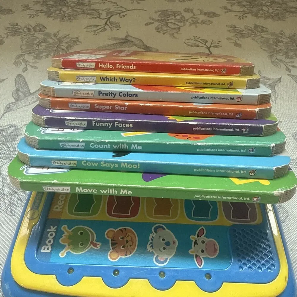 Me Reader Jr. 8 Book Library Electronic Reader Disney Baby Einstein Audio